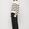 Clothing FRIEND of AUDREY | Friend Of Audrey Cotton Striped Knit Top White Stripe