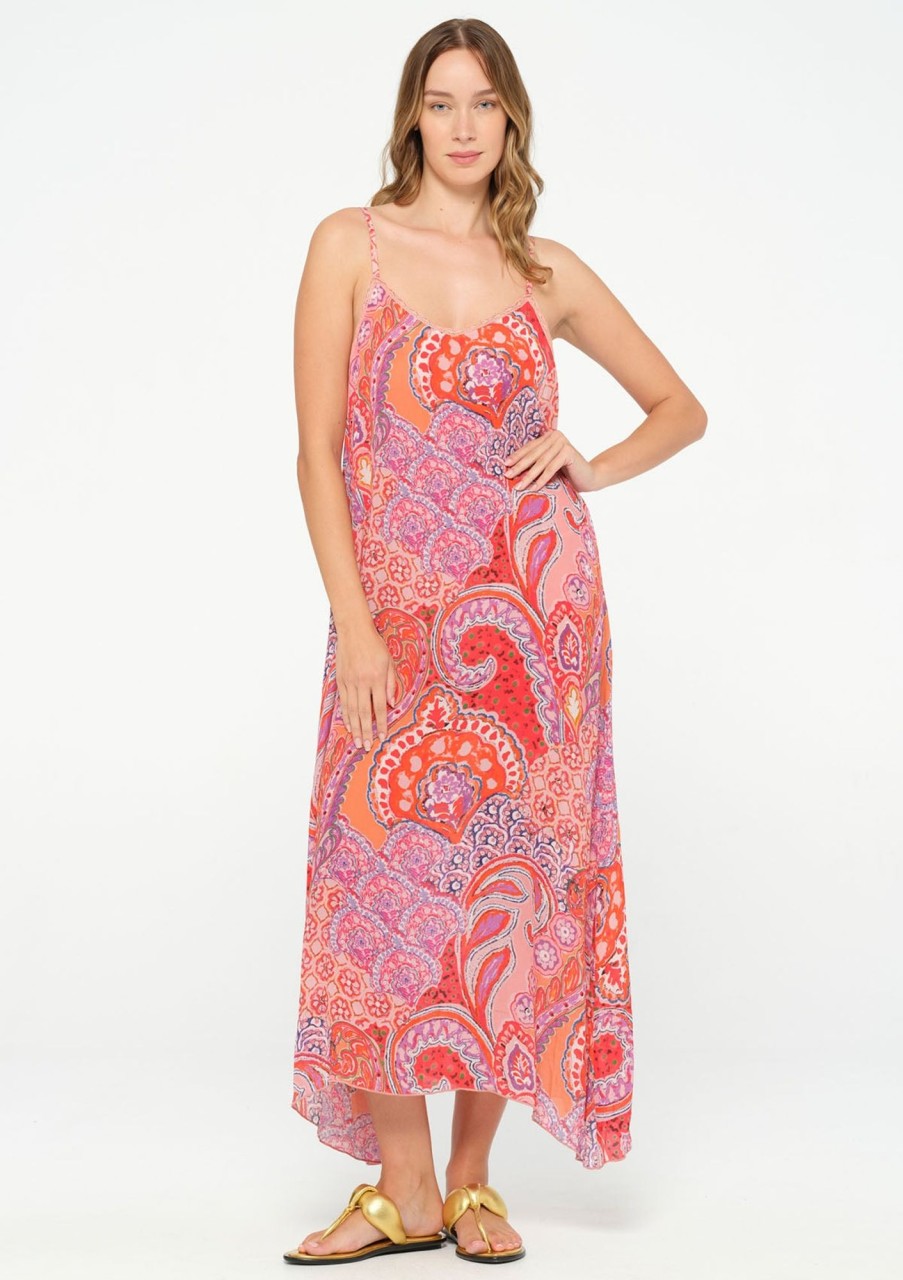 Clothing One Season | One Season Antoinette Slip Brazil Coral