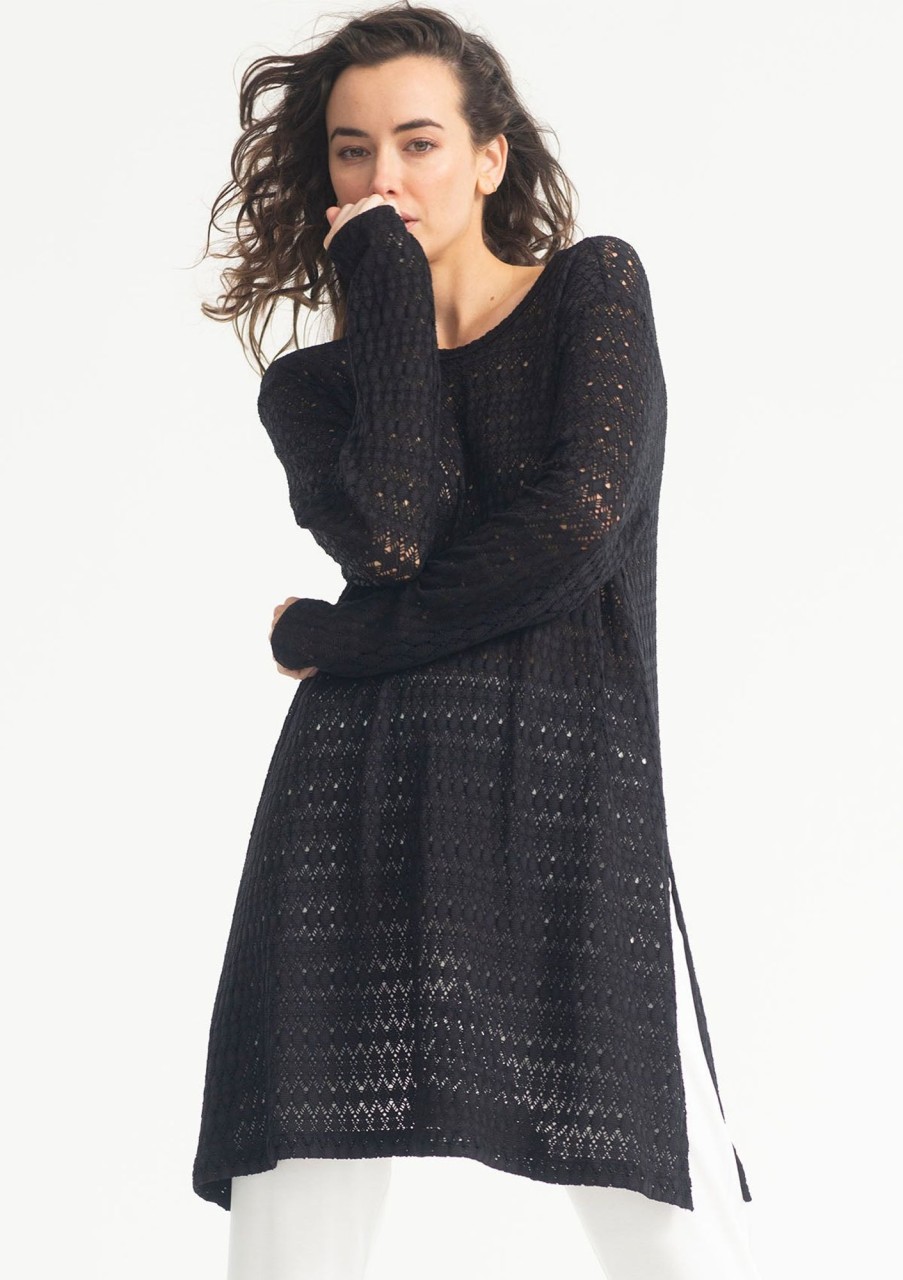 Clothing Mela Purdie | Mela Purdie Crochet Lace Maxi Sweater (Available Only In The Colour ) Hessian