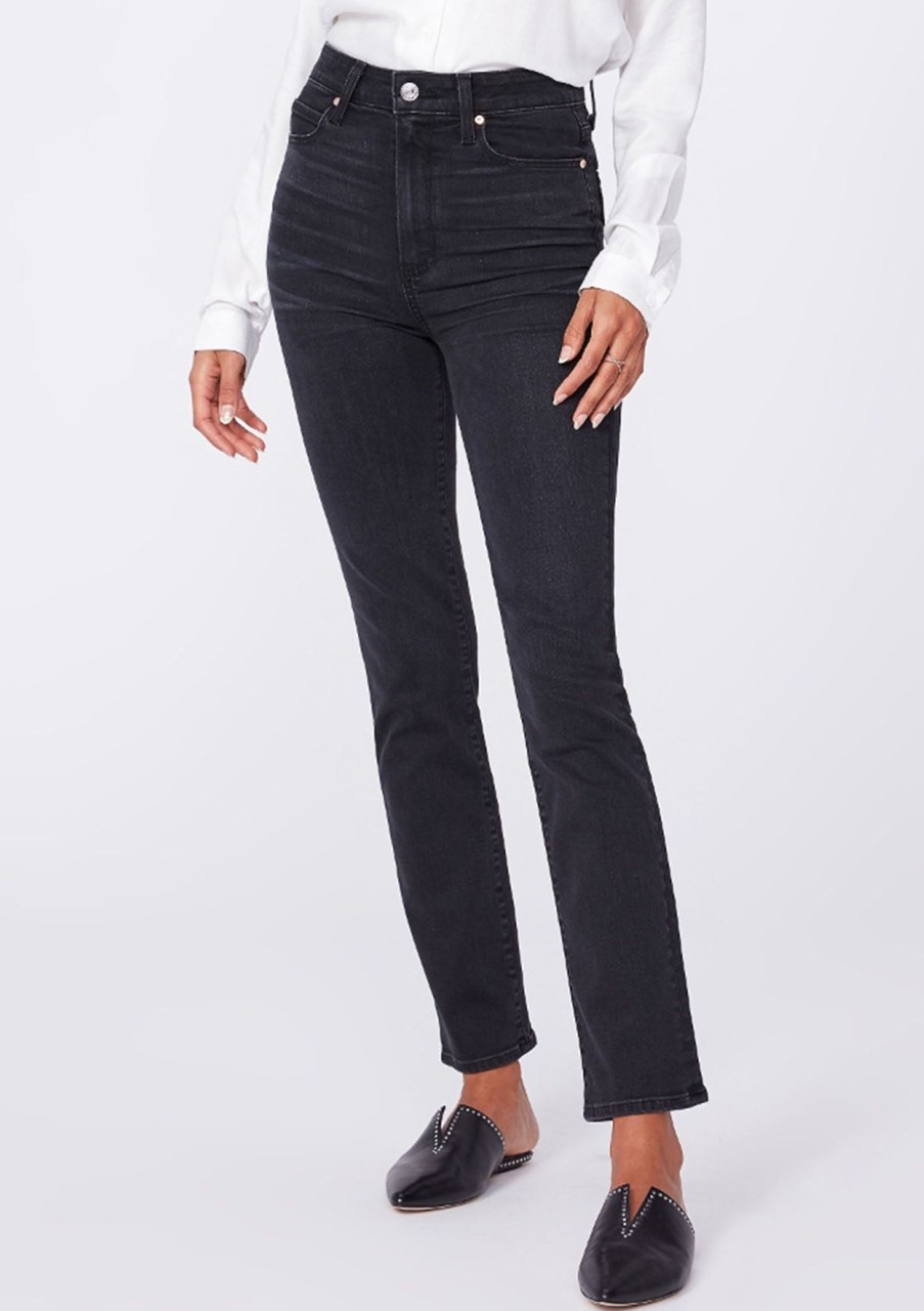 Clothing Paige Denim | Paige Denim Ultra High Rise Cindy Black Willow