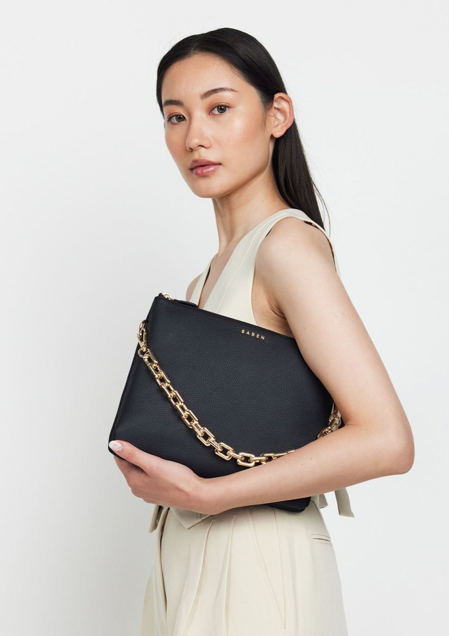 Accessories SABEN | Saben Matilda Crossbody Bag Black Chunky Chain