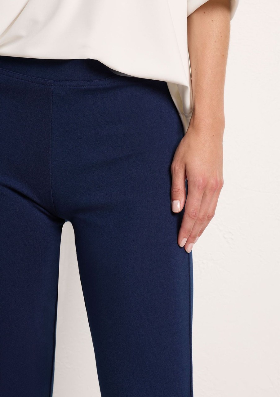 Clothing Mela Purdie | Mela Purdie Polished Ponte Slim Leg Pant