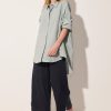 Clothing POL Clothing | Pol Clothing Lagoon Draped Back Shirt Mist