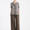 Clothing Mela Purdie | Mela Purdie Print Linen Shell Shirt Lattice