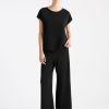 Clothing Mela Purdie | Mela Purdie Powder Knit Crop Palazzo Pant