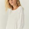 Clothing American Vintage | American Vintage Aksun L/S T-Shirt White