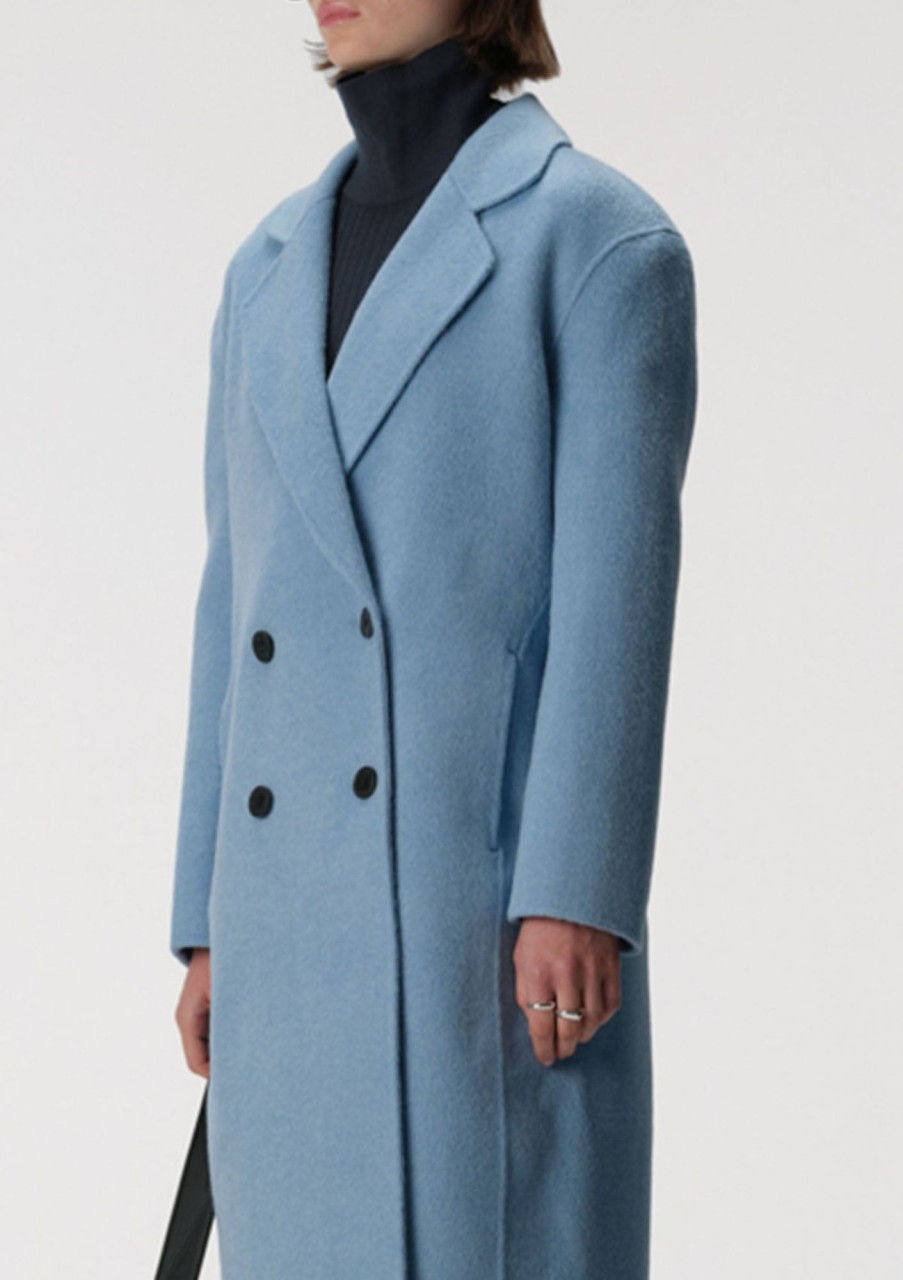 Clothing Elka Collective | Elka Collective Analina Coat Cornflower Blue