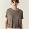 Clothing American Vintage | American Vintage Lopintale T-Shirt Vintage Foggy