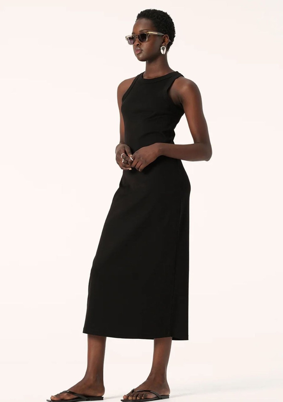 Clothing Elka Collective | Elka Collective Zoe Tank Dress Black