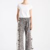 Clothing Mela Purdie | Mela Purdie Print Linen Pace Pant Lattice