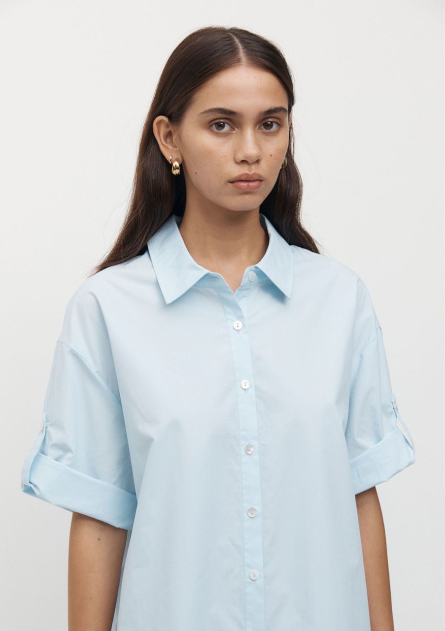 Clothing FRIEND of AUDREY | Friend Of Audrey Carro Shirt Dress Sky