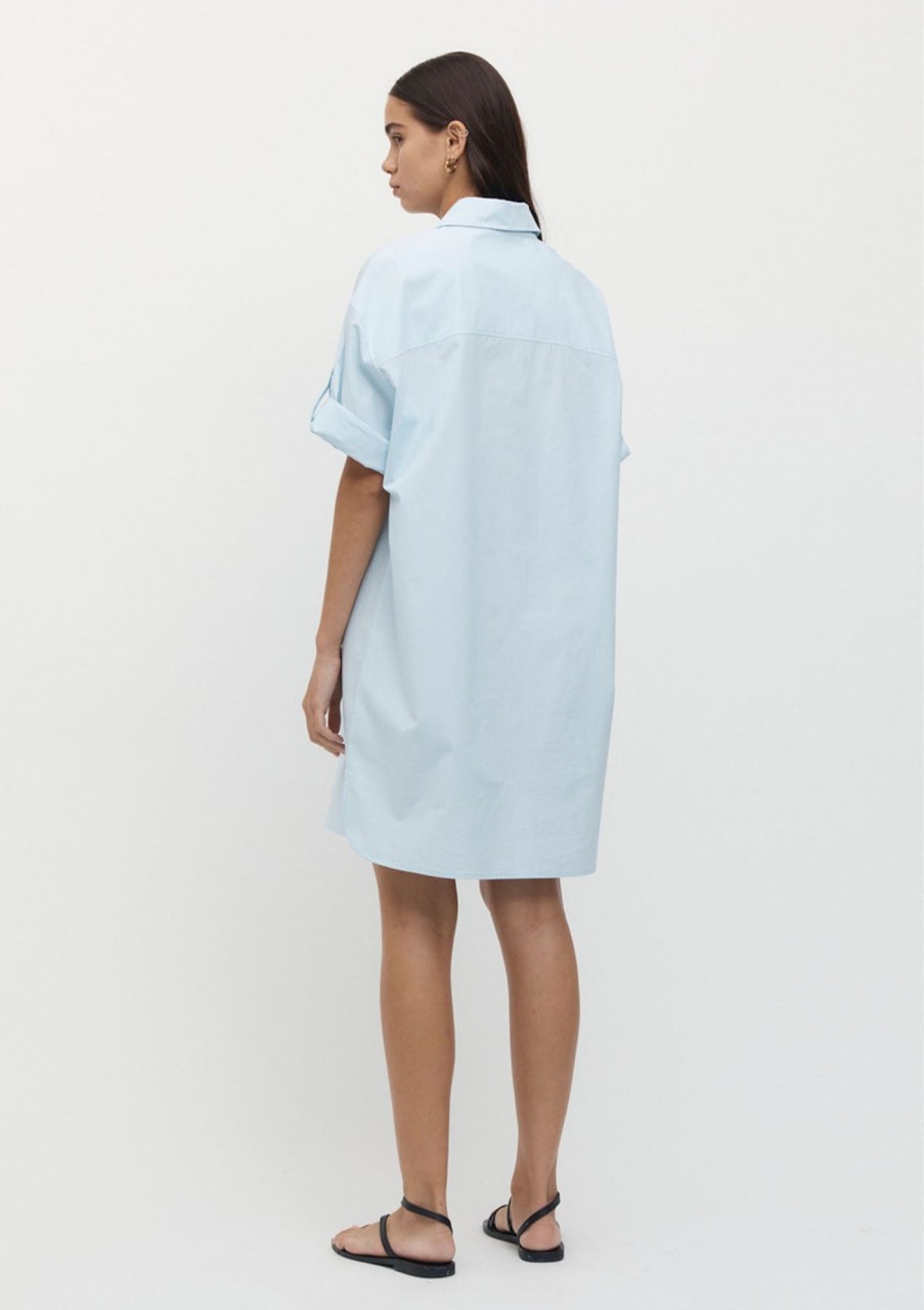 Clothing FRIEND of AUDREY | Friend Of Audrey Carro Shirt Dress Sky