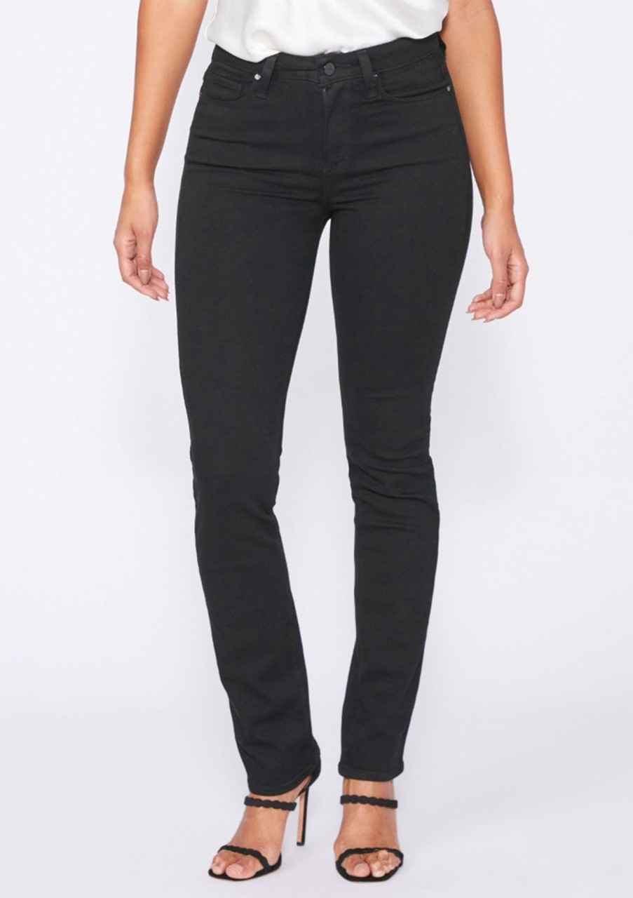 Clothing Paige Denim | Paige Denim Hoxton Straight Leg Jean Black Shadow