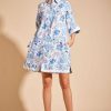 Clothing Alessandra | Alessandra Aurienne Dress Nina Periwinkle Print