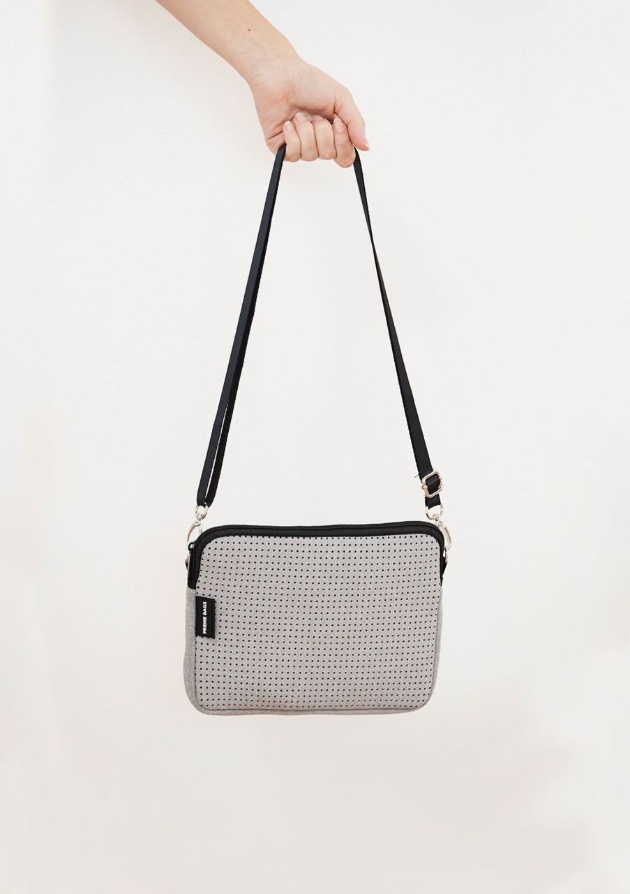 Accessories Prene Bags | Prene Bags The Pixie Cross-Body Bag Grey Marl