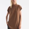 Clothing Mela Purdie | Mela Purdie Powder Knit Mock Neck Shell