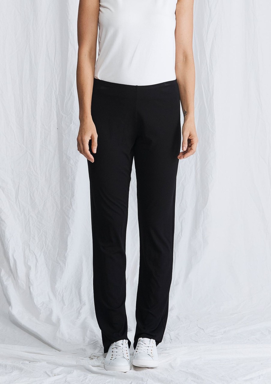 Clothing Mela Purdie | Mela Purdie Matte Jersey Straight Leg Pant