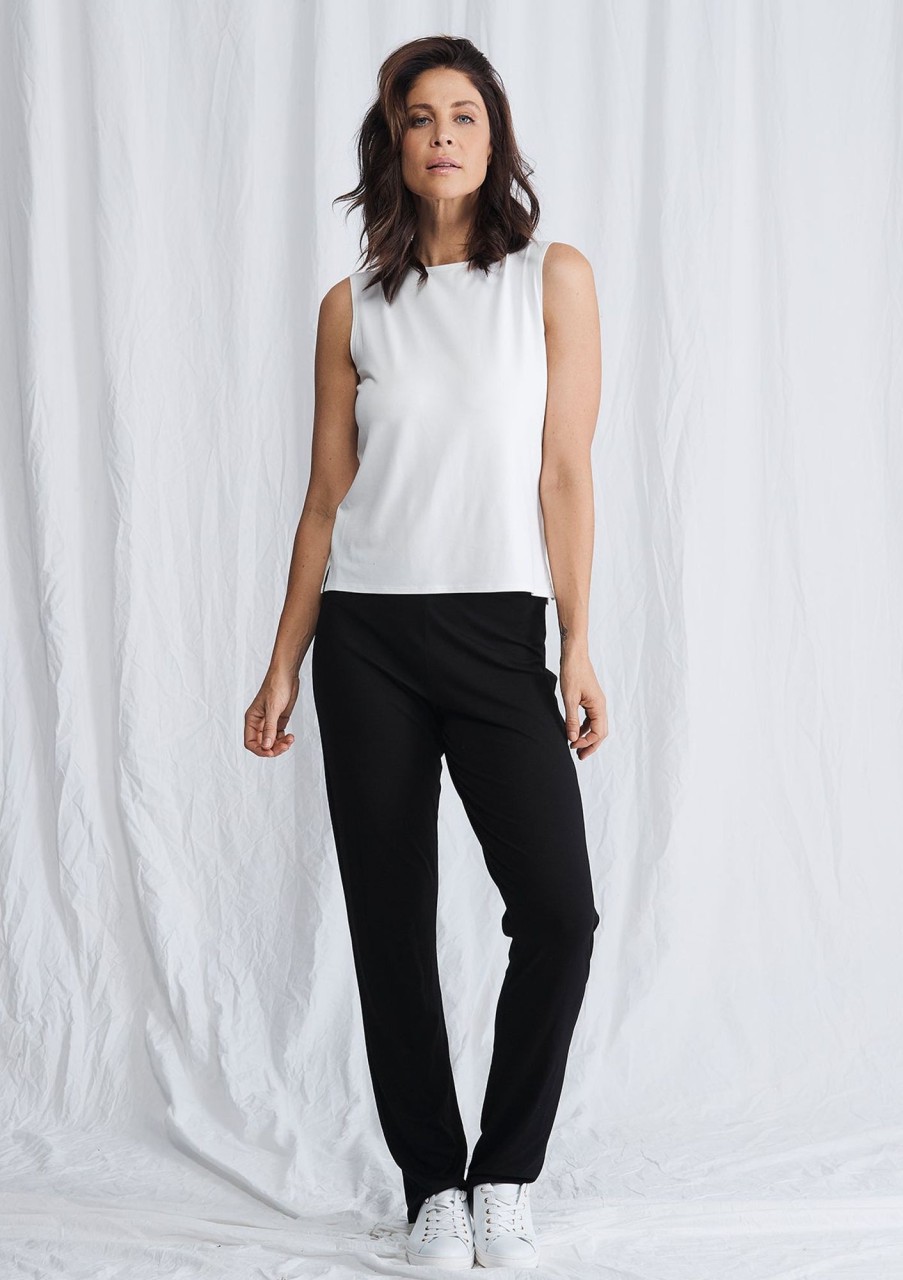 Clothing Mela Purdie | Mela Purdie Matte Jersey Straight Leg Pant