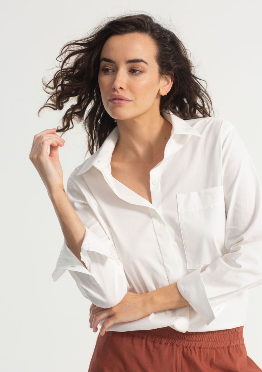 Clothing Mela Purdie | Mela Purdie Microprene Single Pocket Shirt