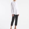 Clothing Mela Purdie | Mela Purdie Micropene Tux Shirt