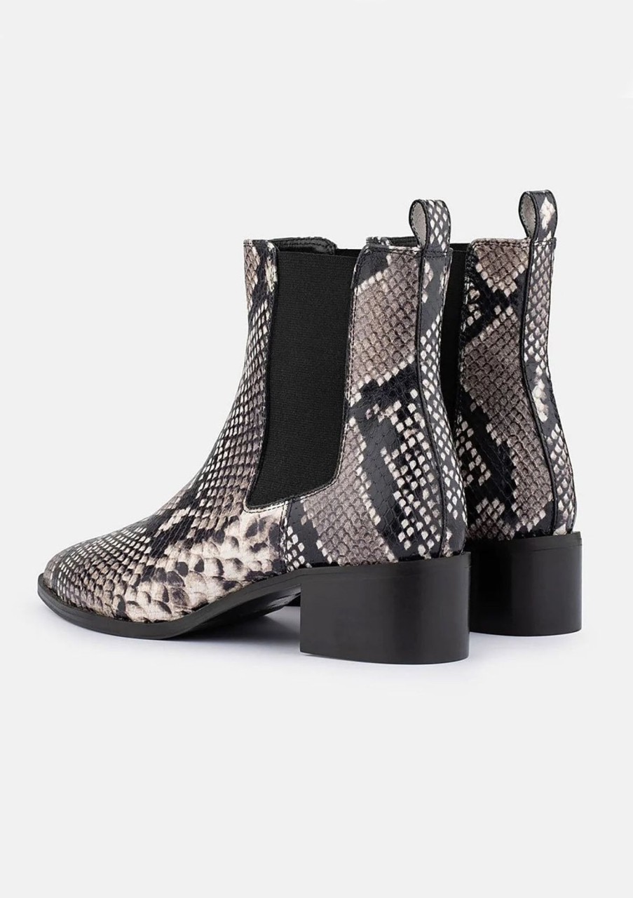 Accessories Department of Finery | Dof Studios Carina Boot Snake Embossed Leather