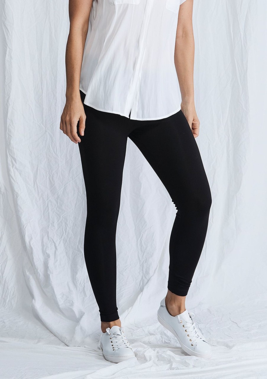 Clothing Mela Purdie | Mela Purdie Matte Jersey Seamless Legging Black