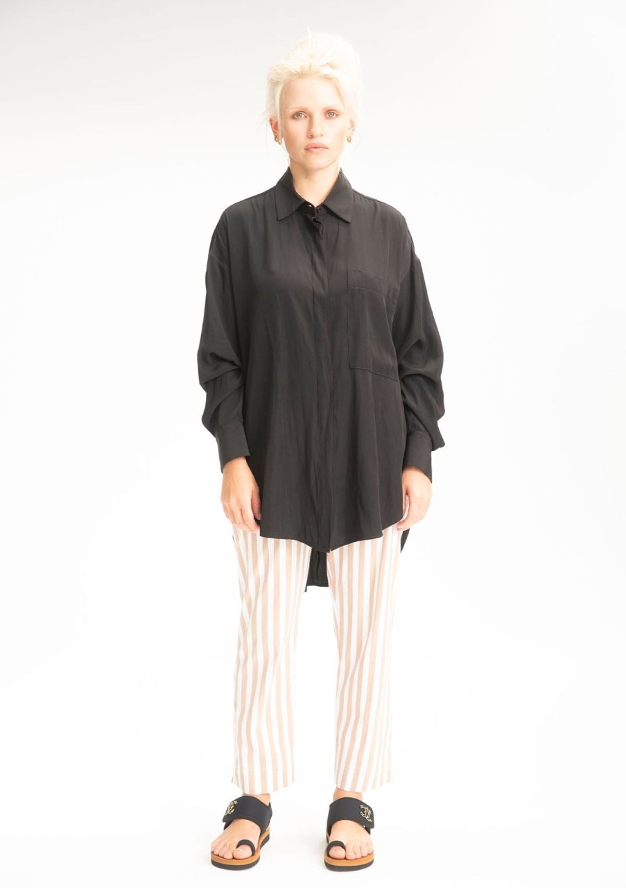 Clothing Mela Purdie | Mela Purdie Mache Relaxed Pocket Shirt