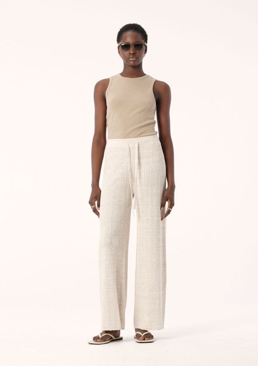 Clothing Elka Collective | Elka Collective Oscar Knit Pant Oat Marle