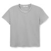 Clothing Perfect White Tee | Perfect White Tee Harley Boxy Crew Aluminum