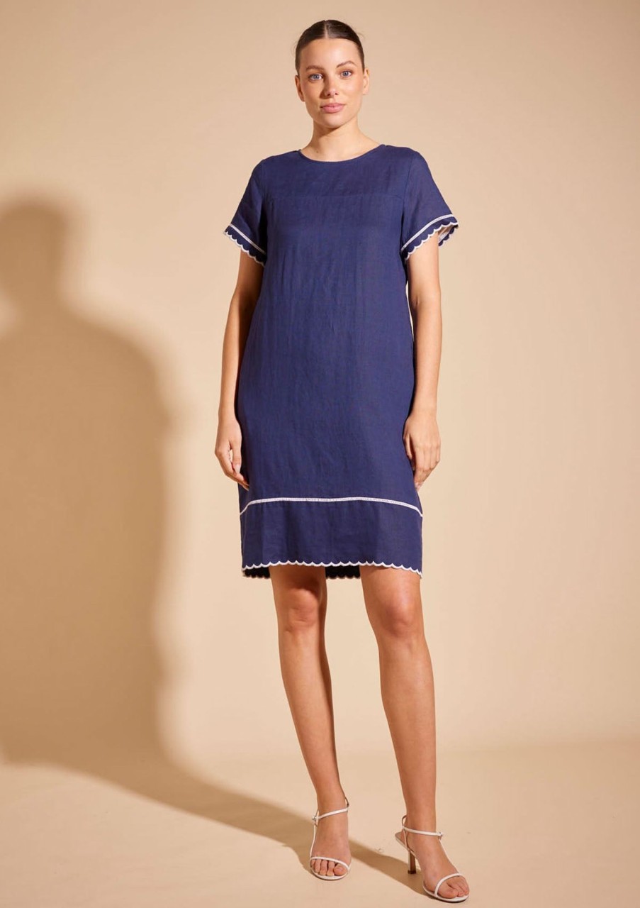 Clothing Alessandra | Alessandra Odette Dress Navy