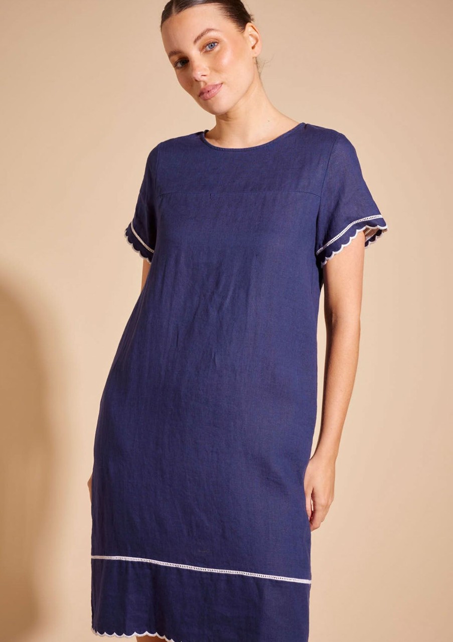 Clothing Alessandra | Alessandra Odette Dress Navy