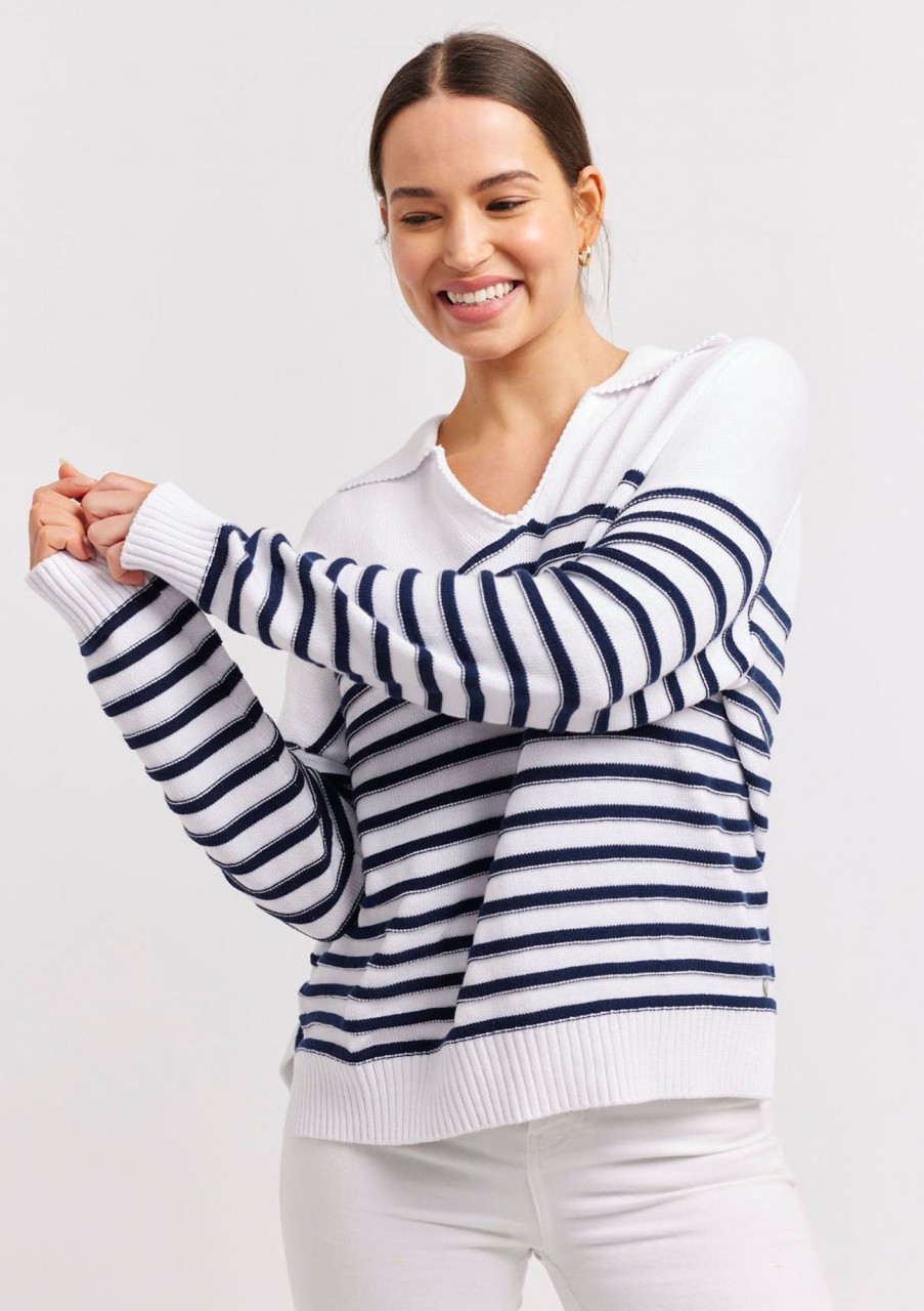 Clothing Alessandra | Alessandra Nina Sweater Navy