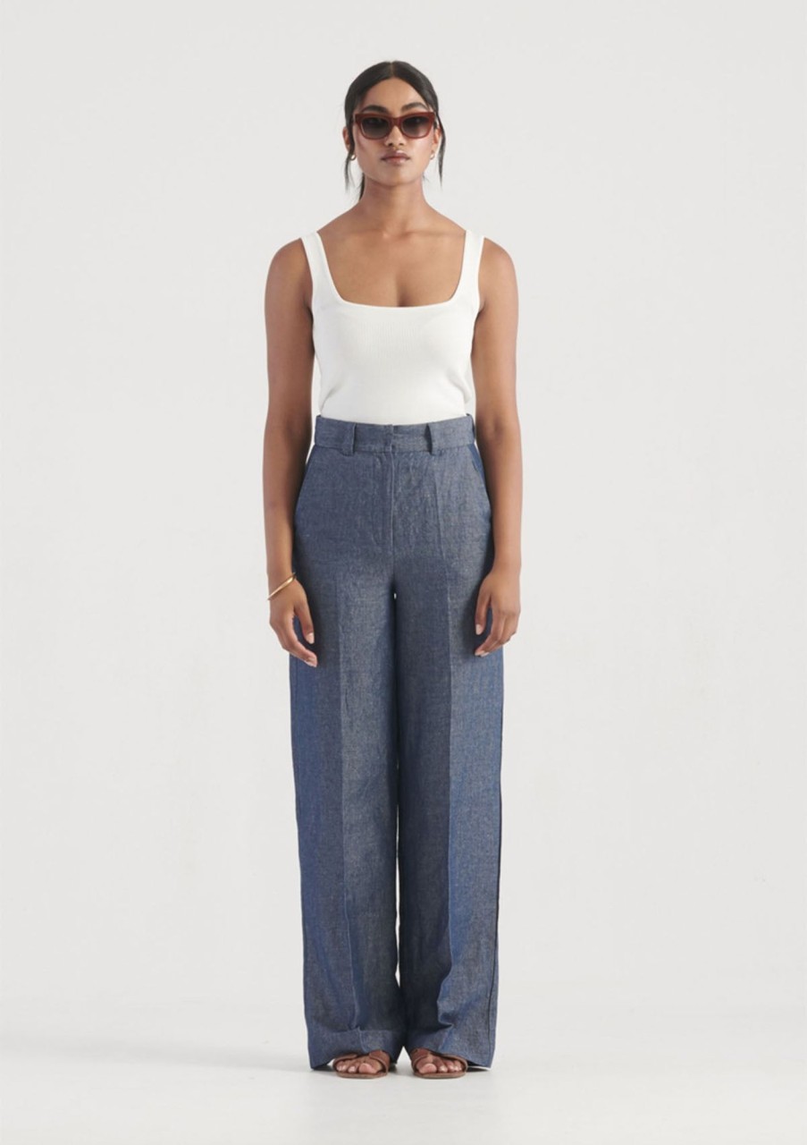 Clothing Elka Collective | Elka Collective Luciana Pant Indigo