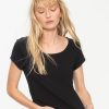 Clothing Mela Purdie | Mela Purdie Matte Jersey Scoop Neck T