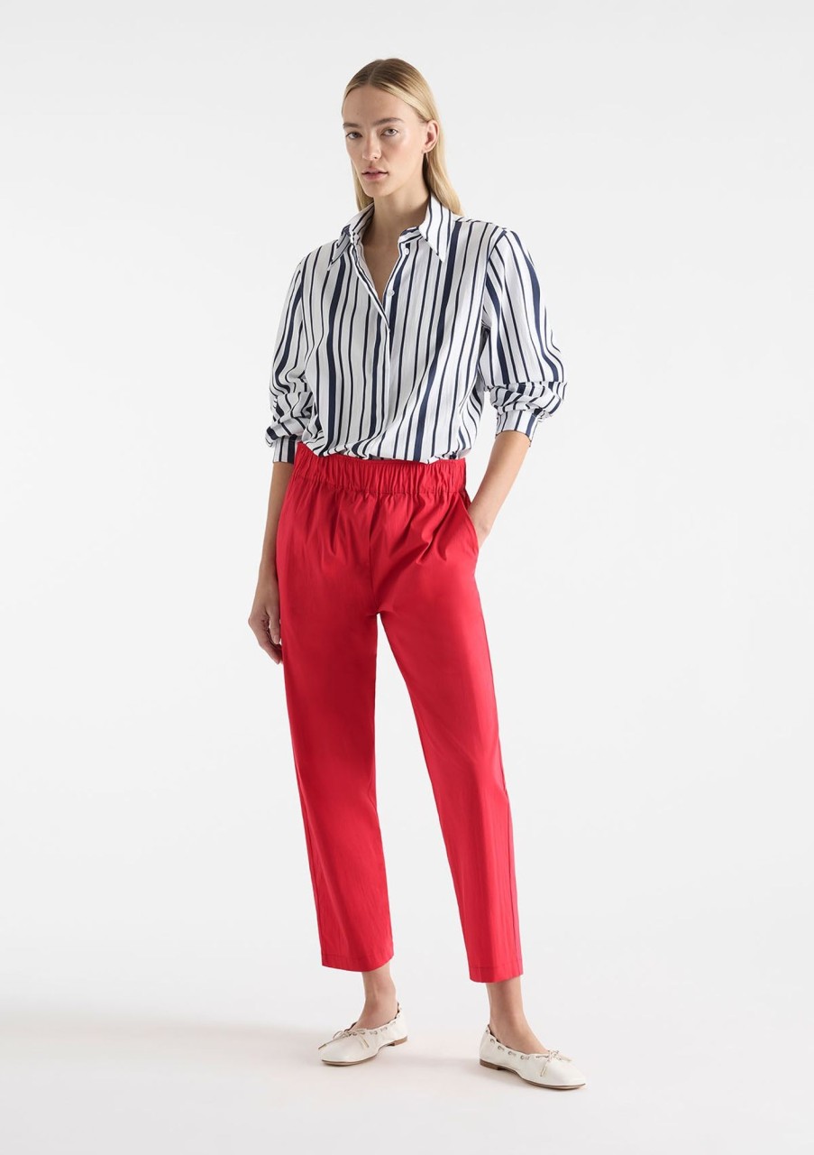 Clothing Mela Purdie | Mela Purdie Popilene Dart Shirt Rio Stripe