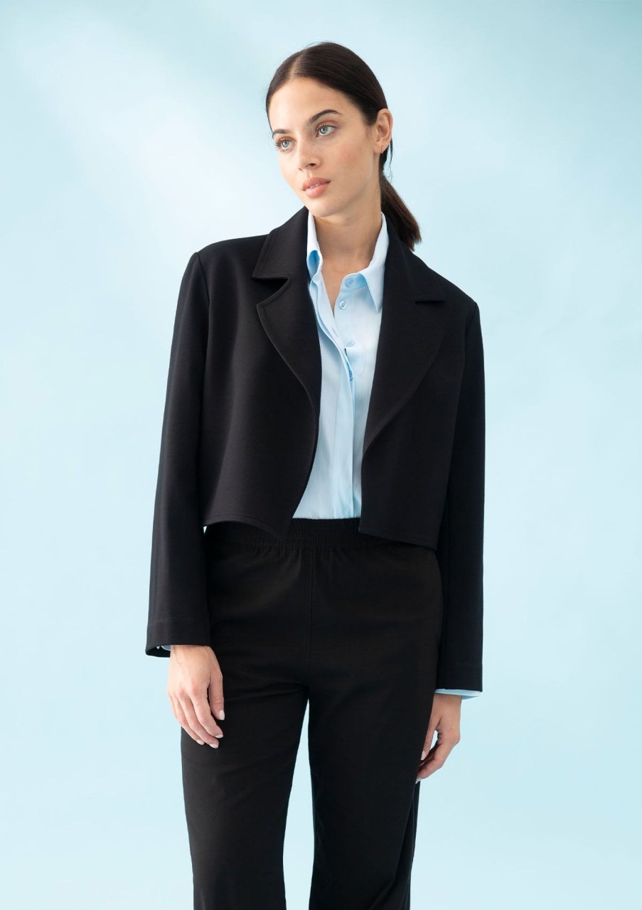 Clothing Mela Purdie | Mela Purdie Polished Ponte Tux Jacket