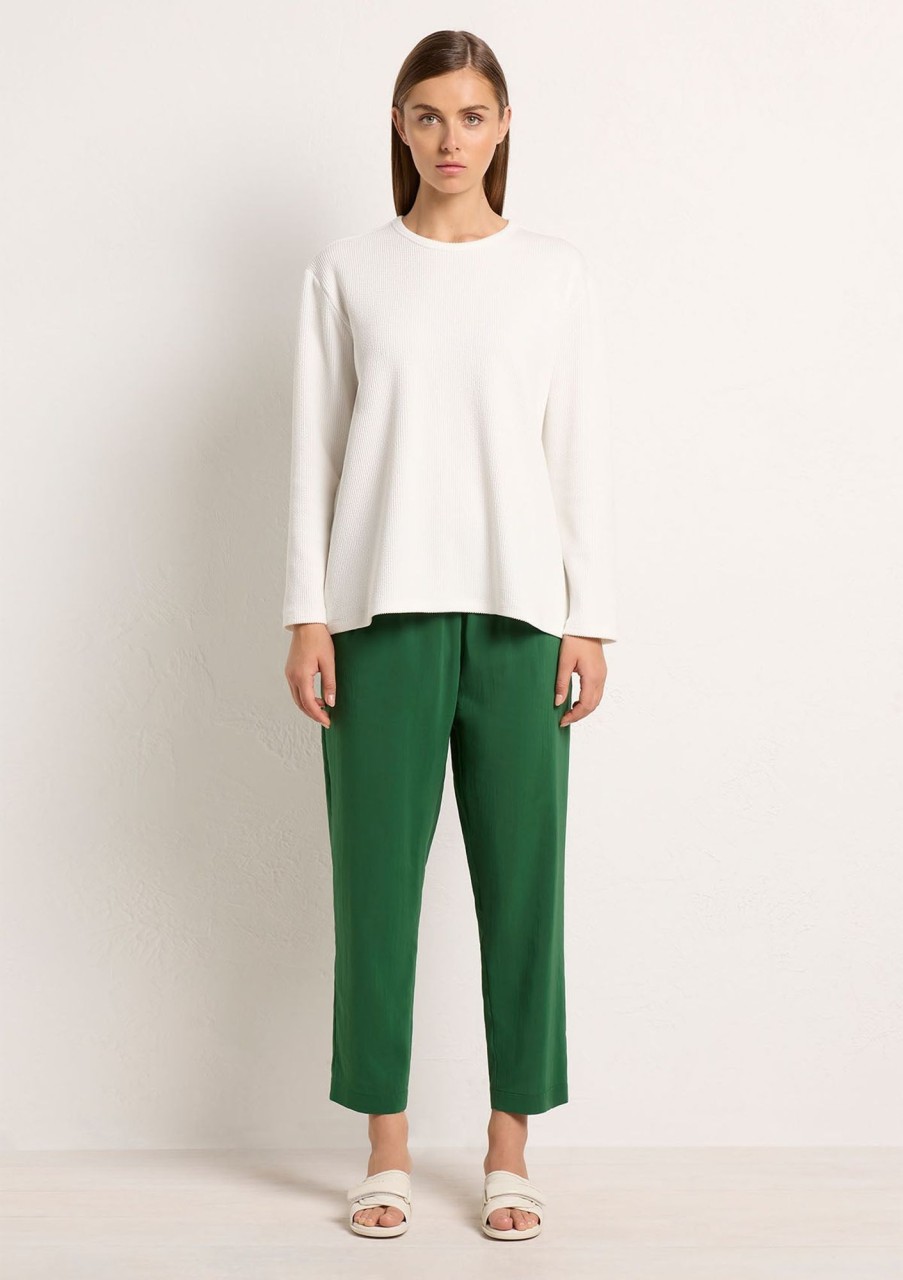 Clothing Mela Purdie | Mela Purdie Furrow Knit Flat Top