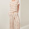 Clothing POL Clothing | Pol Clothing Parterre Pant Peach Stripe