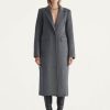 Clothing Elka Collective | Elka Collective Alba Coat Dark Grey Marle