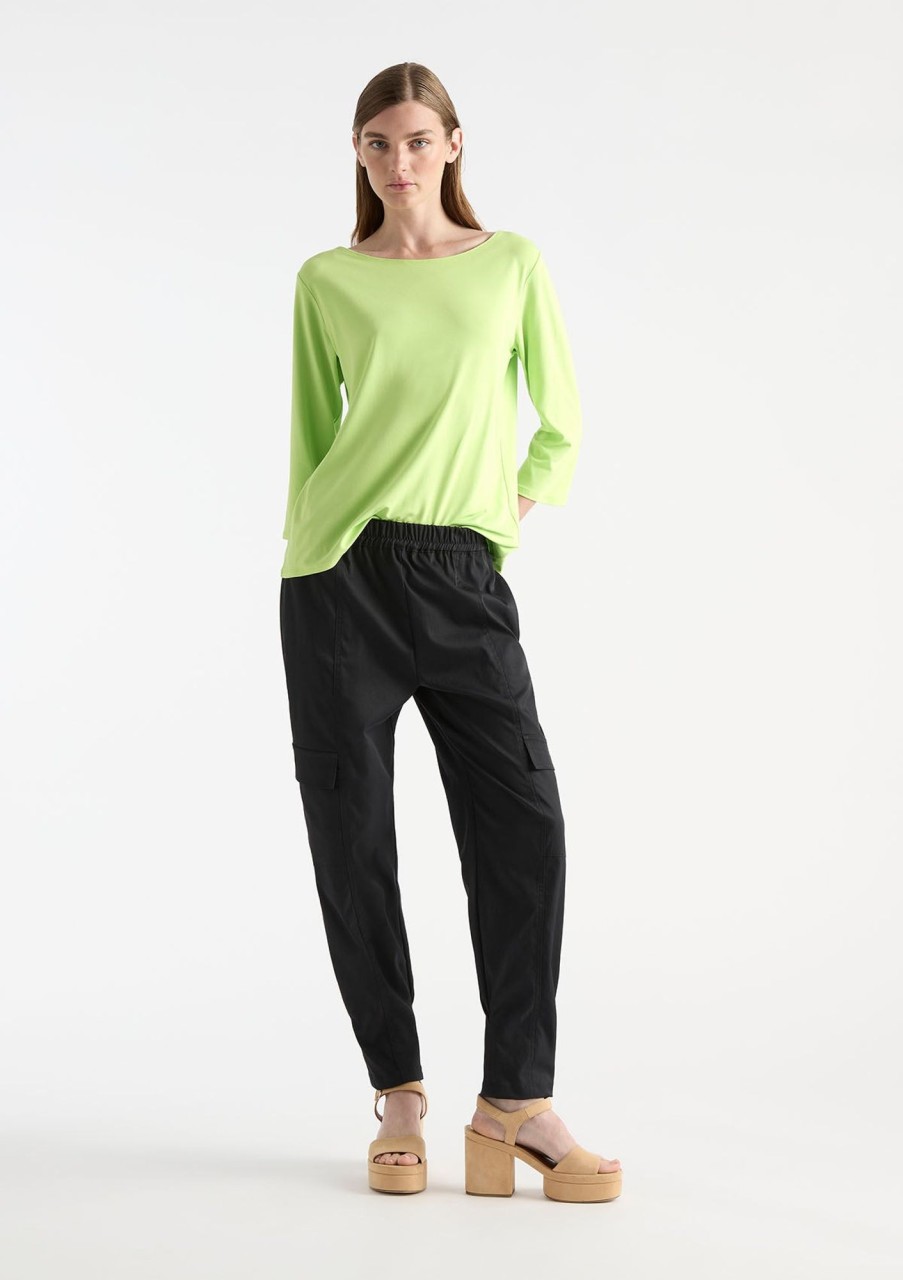 Clothing Mela Purdie | Mela Purdie Matte Jersey Relaxed Boatneck