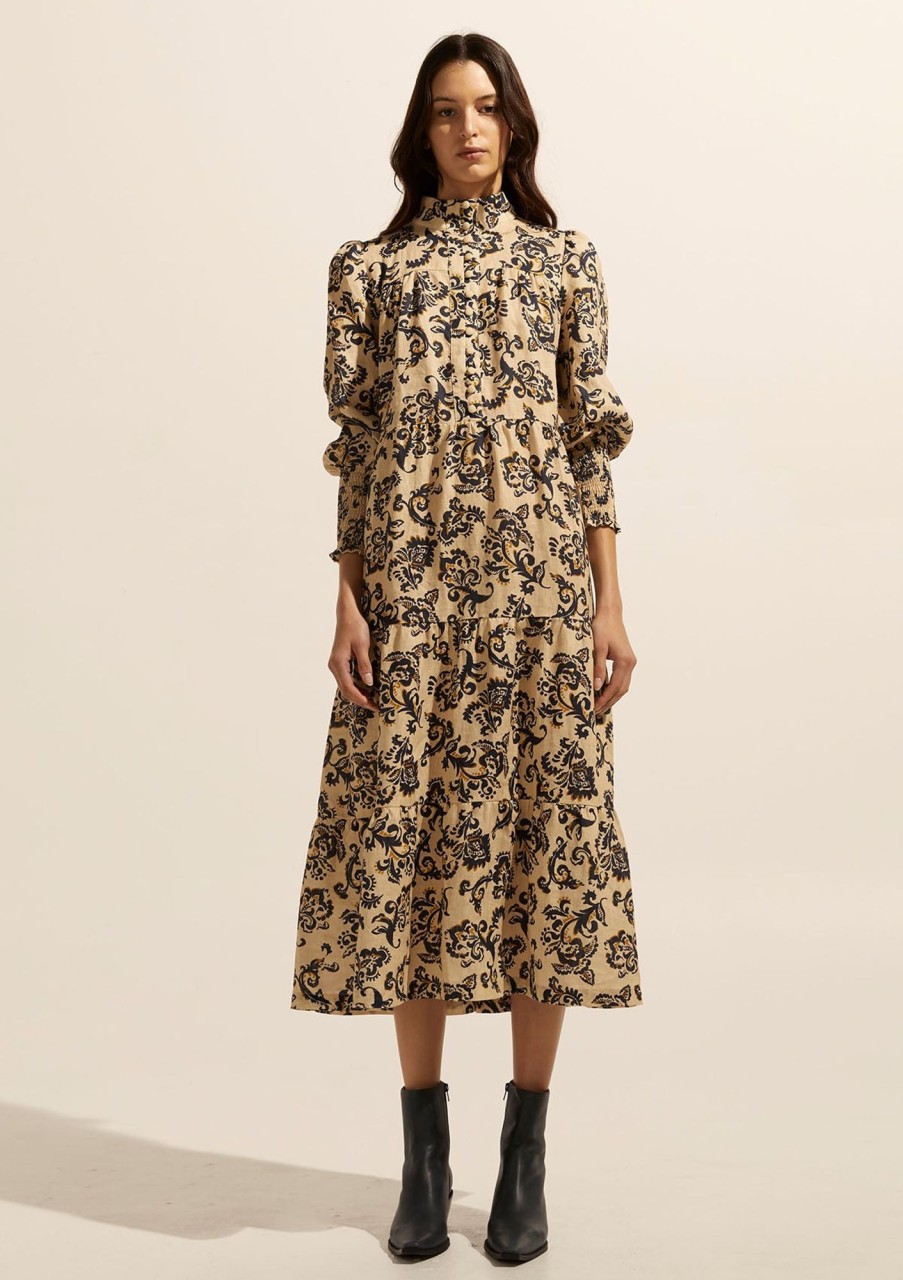 Clothing Zoe Kratzmann | Zoe Kratzmann Recruit Dress Ochre Floral