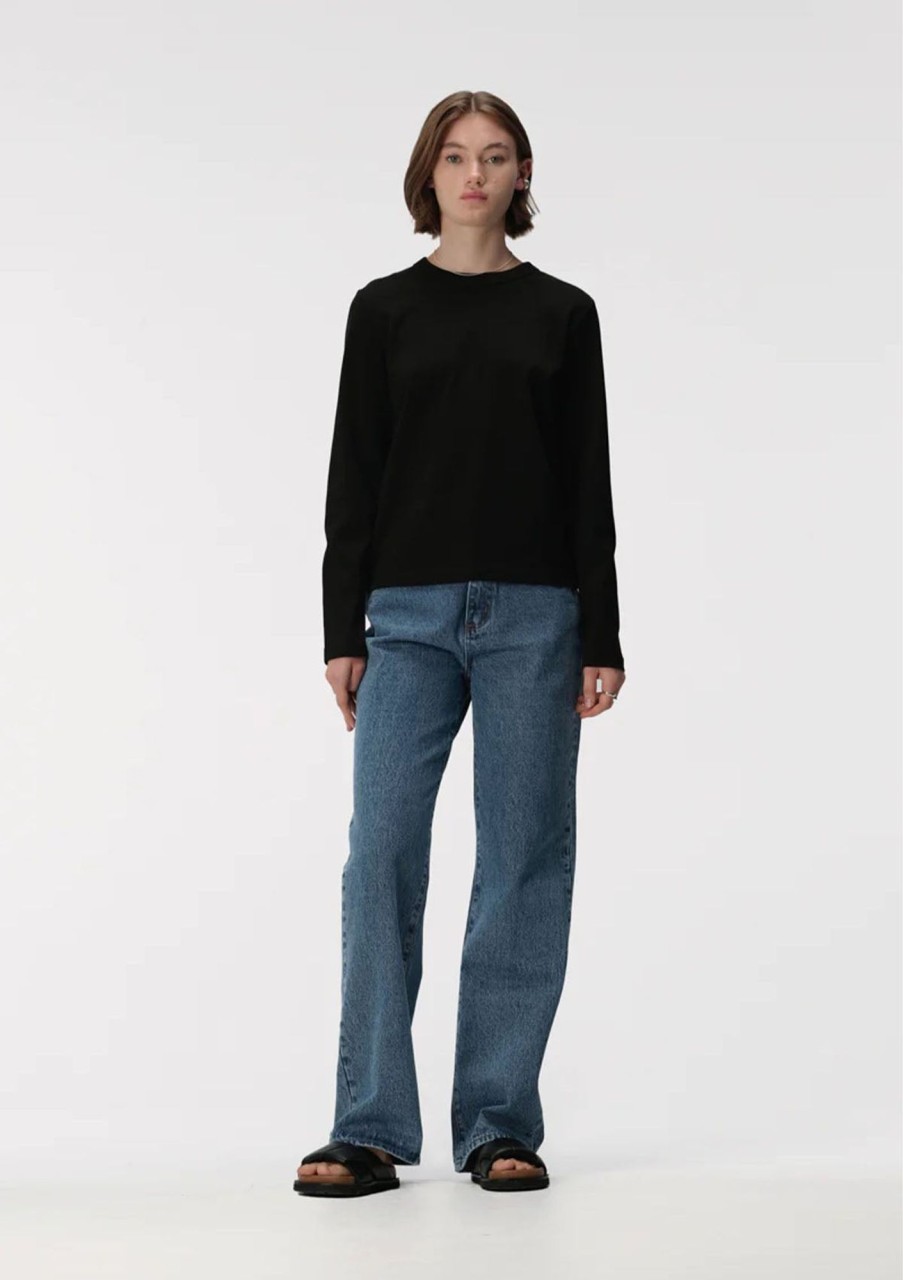 Clothing Elka Collective | Elka Collective Zoe Long Sleeve Tee Black