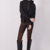 Clothing POL Clothing | Pol Clothing Ponti Riding Legging Chocolate