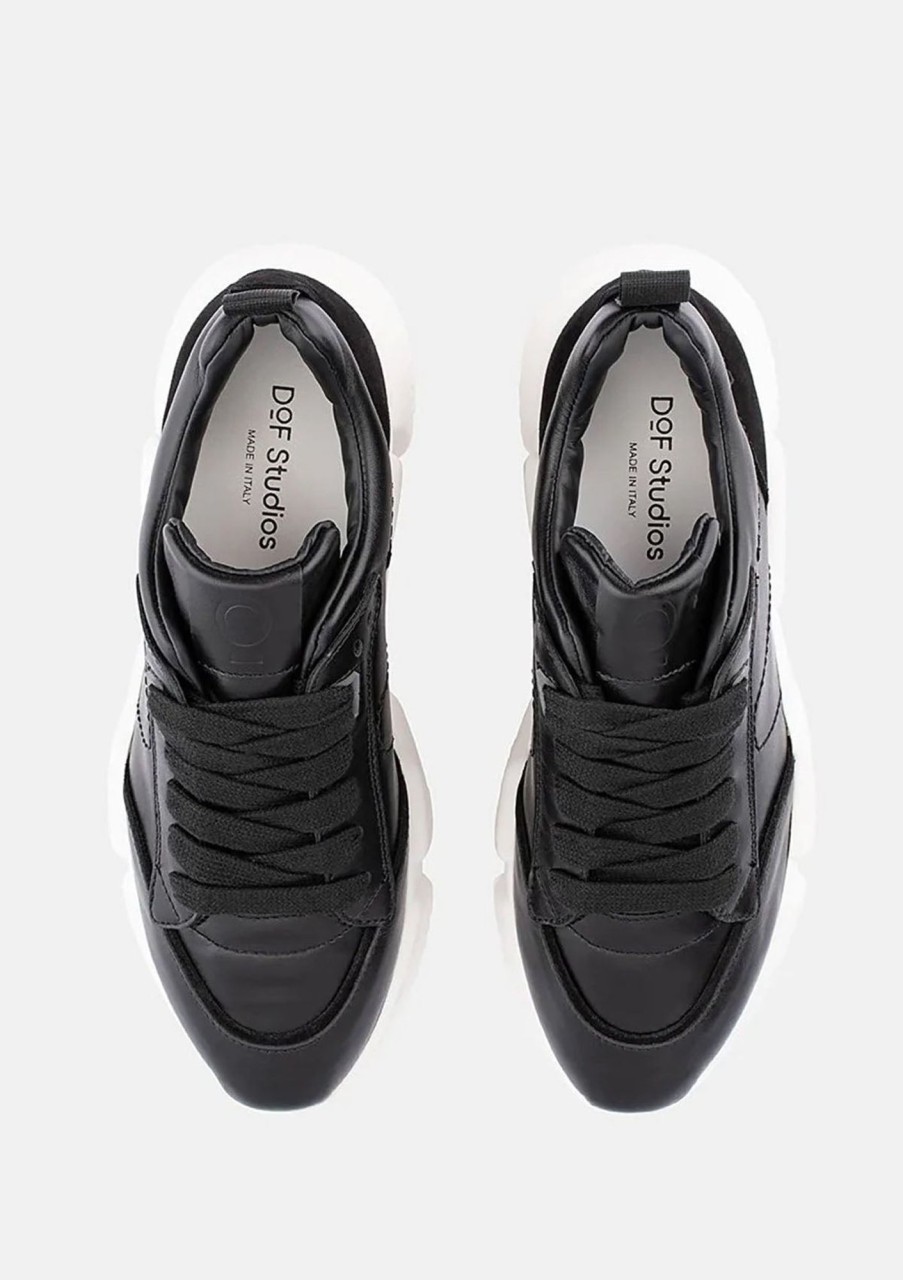 Accessories Department of Finery | Dof Studios Havana Sneaker Black Leather