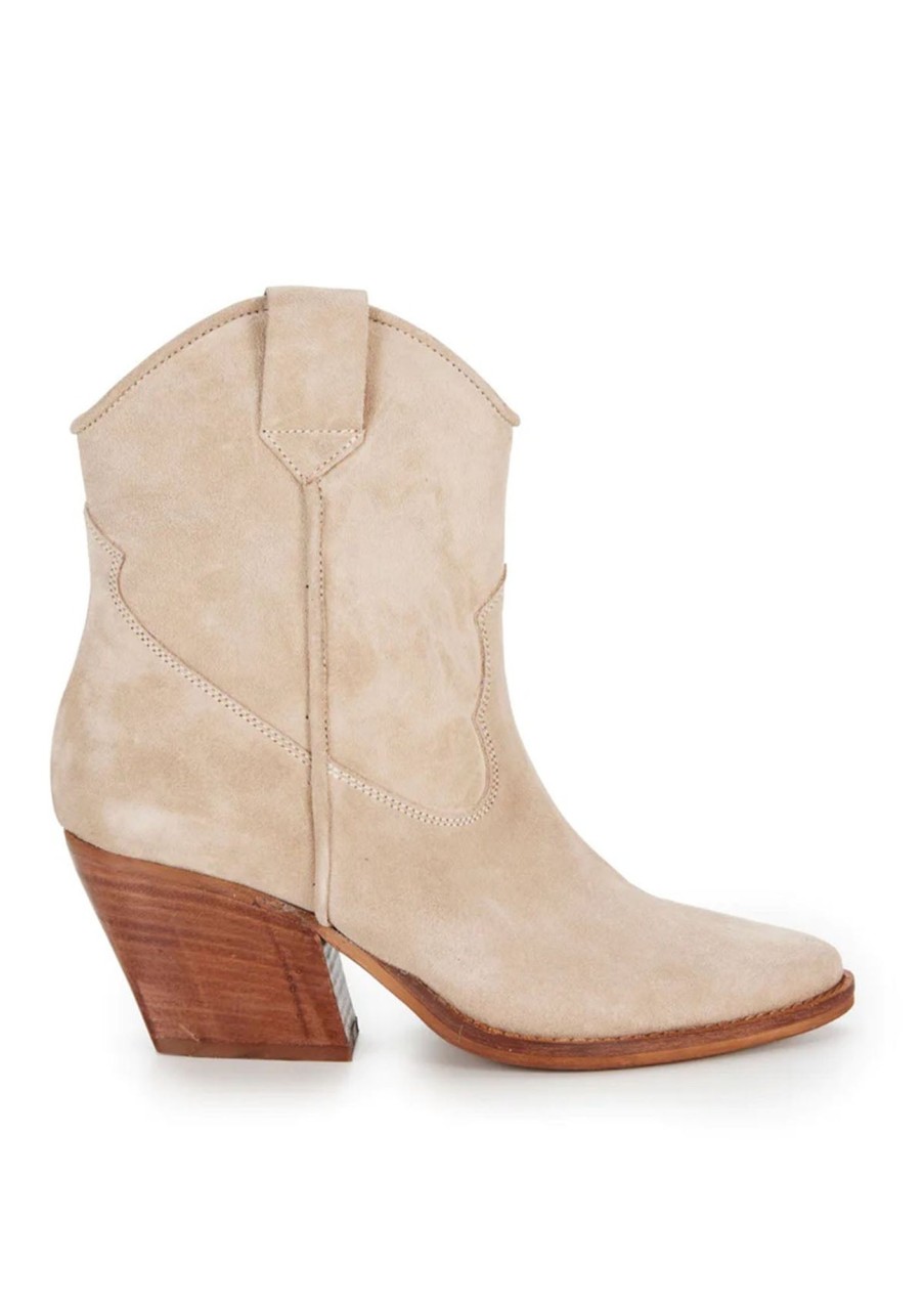 Accessories Estilo Emporio | Estilo Emporio Cavalier Suede Boot Sand Suede