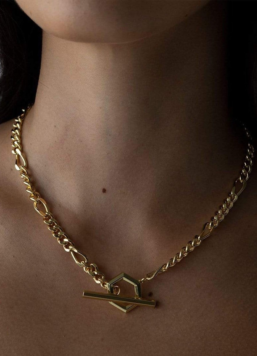 Accessories F+H Jewellery | F+H Remix Necklace Gold