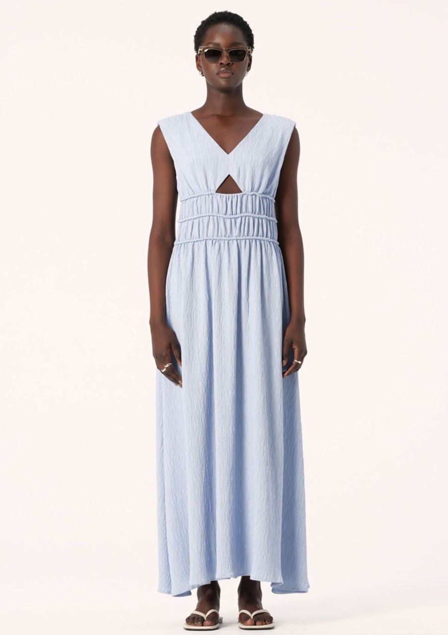 Clothing Elka Collective | Elka Collective Evian Dress Sky Blue