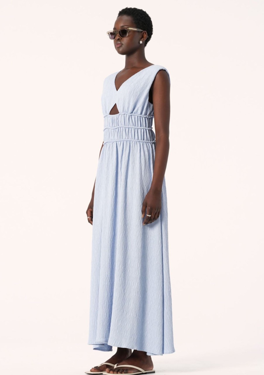 Clothing Elka Collective | Elka Collective Evian Dress Sky Blue