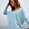 Clothing Mia Fratino | Mia Fratino Corfu Vee Cornflower Blue