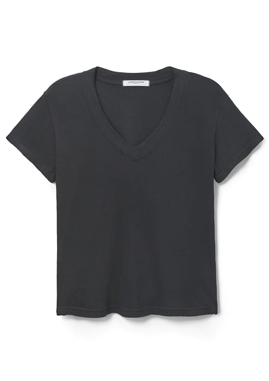 Clothing Perfect White Tee | Perfect White Tee Hendrix Basic V Neck Black